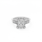 Baguette Halo Lab-grown Diamond Ring  - 14K White Gold (2.55 ct.)