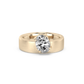 Oval Wide Band Lab-grown Diamond Ring - 14K Yellow Gold (1.50 ct.)