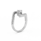 Bold Snake Solitaire Lab-grown Diamond Ring - 14K White Gold (1.02 ct.)