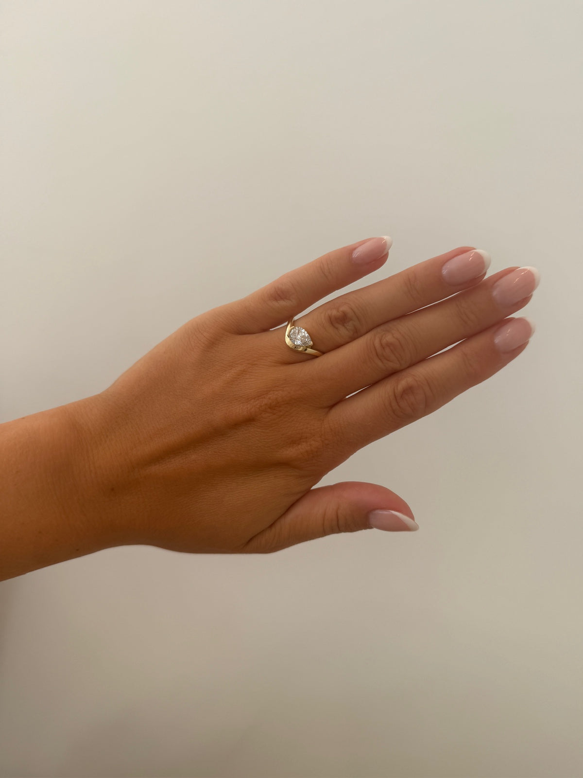 Bold Pear Diamond Ring - 14K Yellow Gold (0.70 ct.)