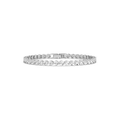Bezel Tennis Diamond Bracelet - 14K White Gold (1 ct.)