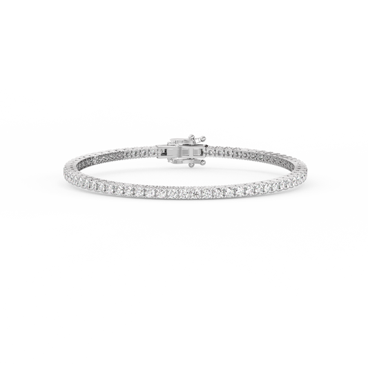 Tennis Lab-grown Diamond Bracelet - 14K White Gold (4 ct.)