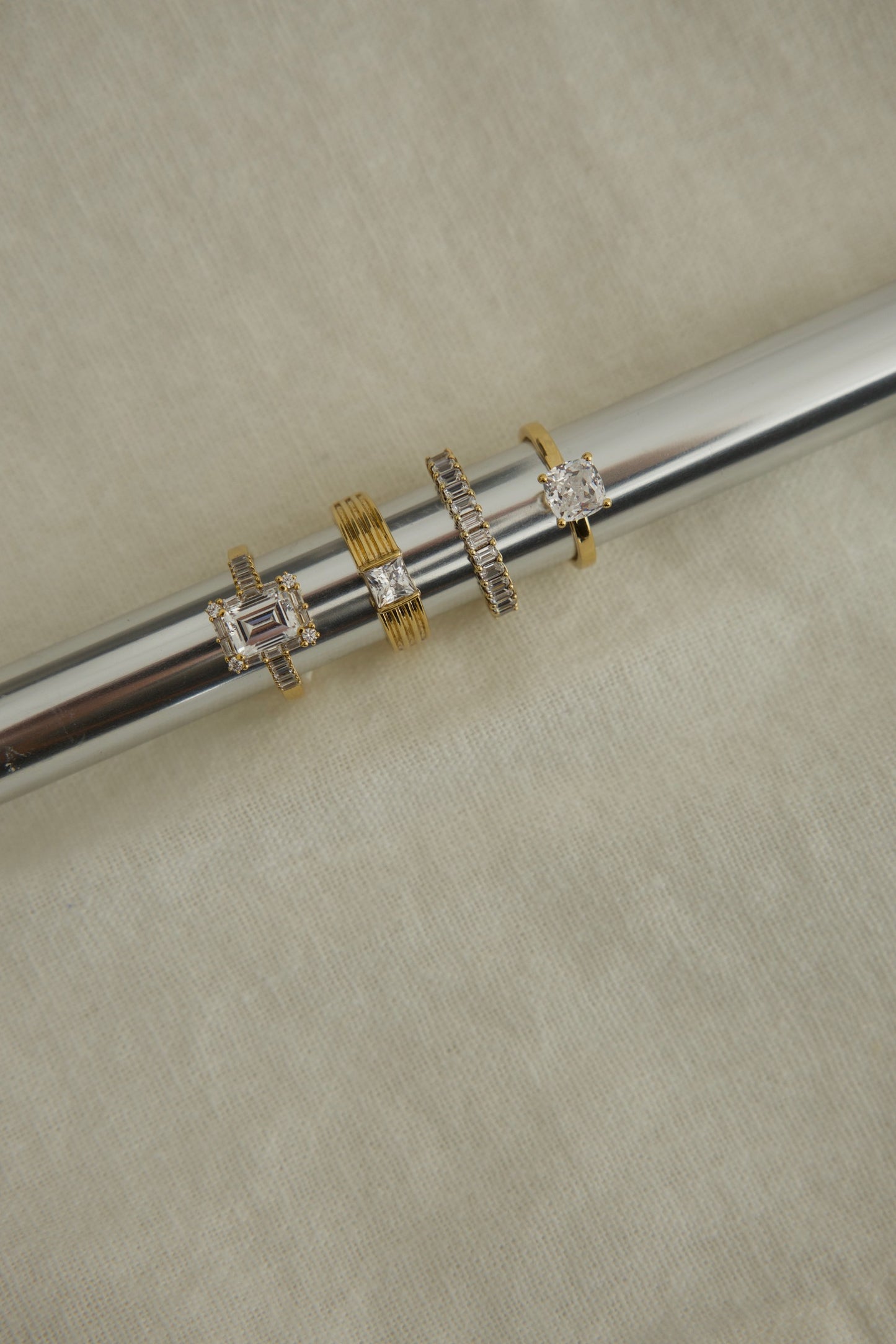 Bold Statement Ribbed Lab-grown Diamond Ring - 14K Yellow Gold (0.81 ct.)