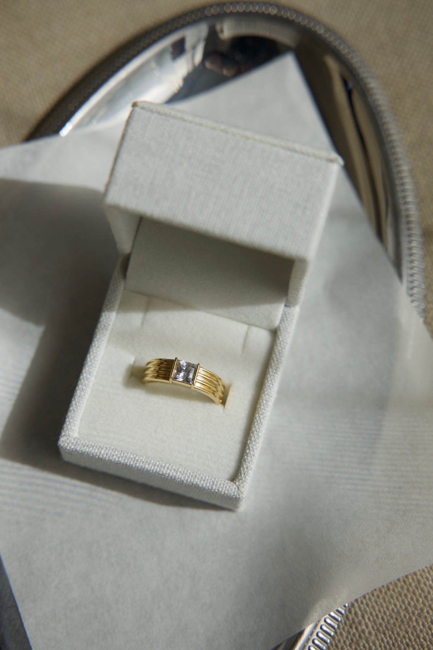 Bold Statement Ribbed Lab-grown Diamond Ring - 14K Yellow Gold (0.81 ct.)