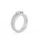 Bold Statement Ribbed Diamond Ring - 14K White Gold (0.81 ct.)