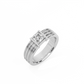 Bold Statement Ribbed Diamond Ring - 14K White Gold (0.81 ct.)