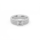 Bold Statement Ribbed Diamond Ring - 14K White Gold (0.81 ct.)