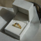 Bold Statement Ribbed Lab-grown Diamond Ring - 14K Yellow Gold (0.81 ct.)