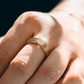 Bold Statement Ribbed Lab-grown Diamond Ring - 14K Yellow Gold (0.81 ct.)