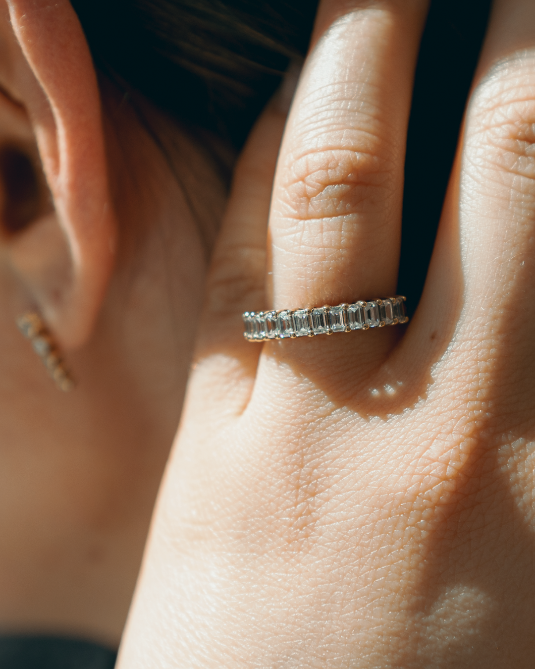Eternity Emerald Lab-grown Diamond Ring - 14K Yellow Gold (1.01 ct.)