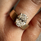 Oval Wide Band Lab-grown Diamond Ring - 14K Yellow Gold (1.50 ct.)