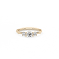 Petite Trilogy Lab-grown Diamond Ring - 14K Yellow Gold (0.6 ct.)
