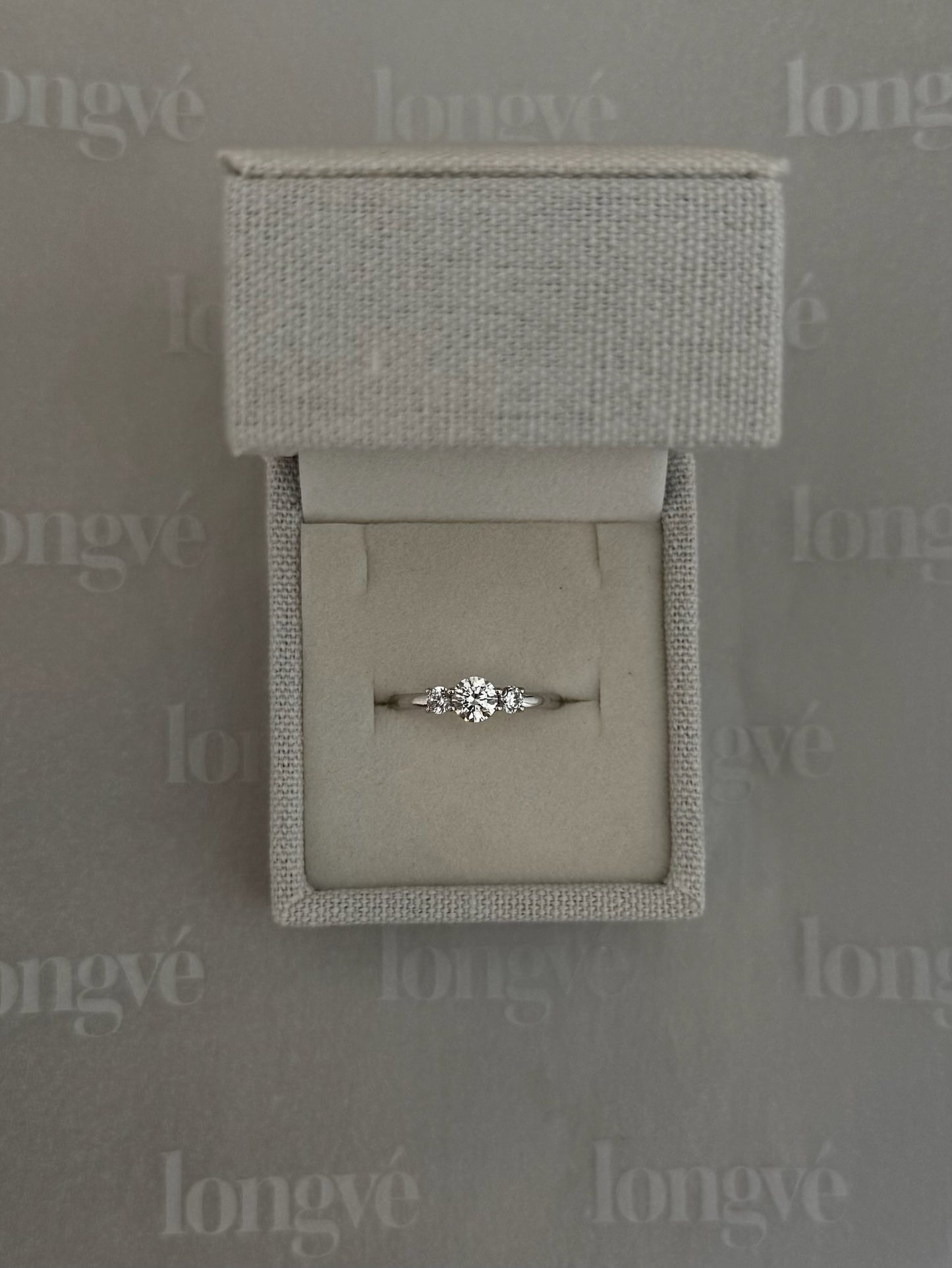 Petite Trilogy Diamond Ring - 14K White Gold (0.6 ct.)