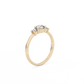 Petite Trilogy Lab-grown Diamond Ring - 14K Yellow Gold (0.6 ct.)