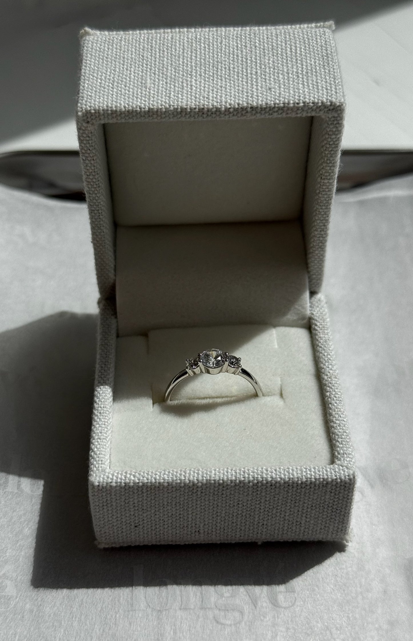 Petite Trilogy Diamond Ring - 14K White Gold (0.6 ct.)