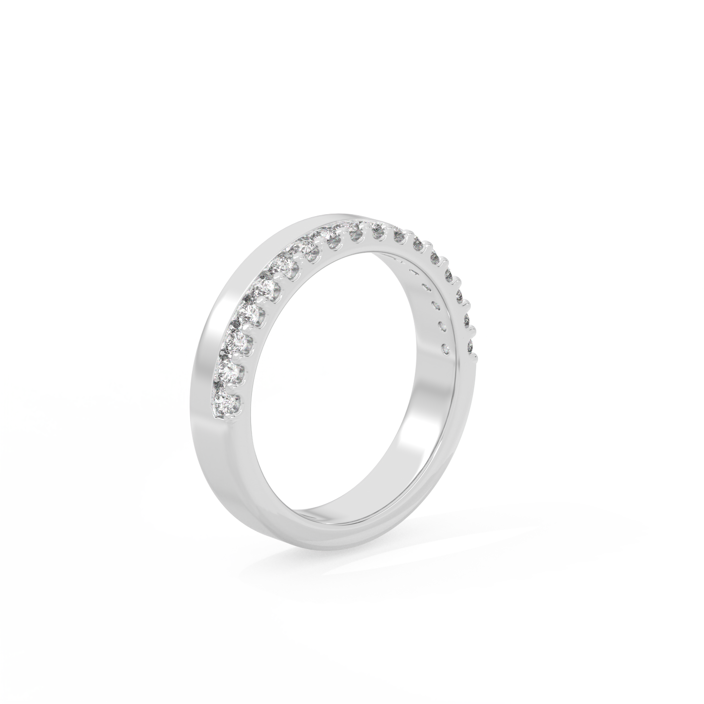 Eternity Double Diamond Ring - 14K White Gold (0.4 ct.)