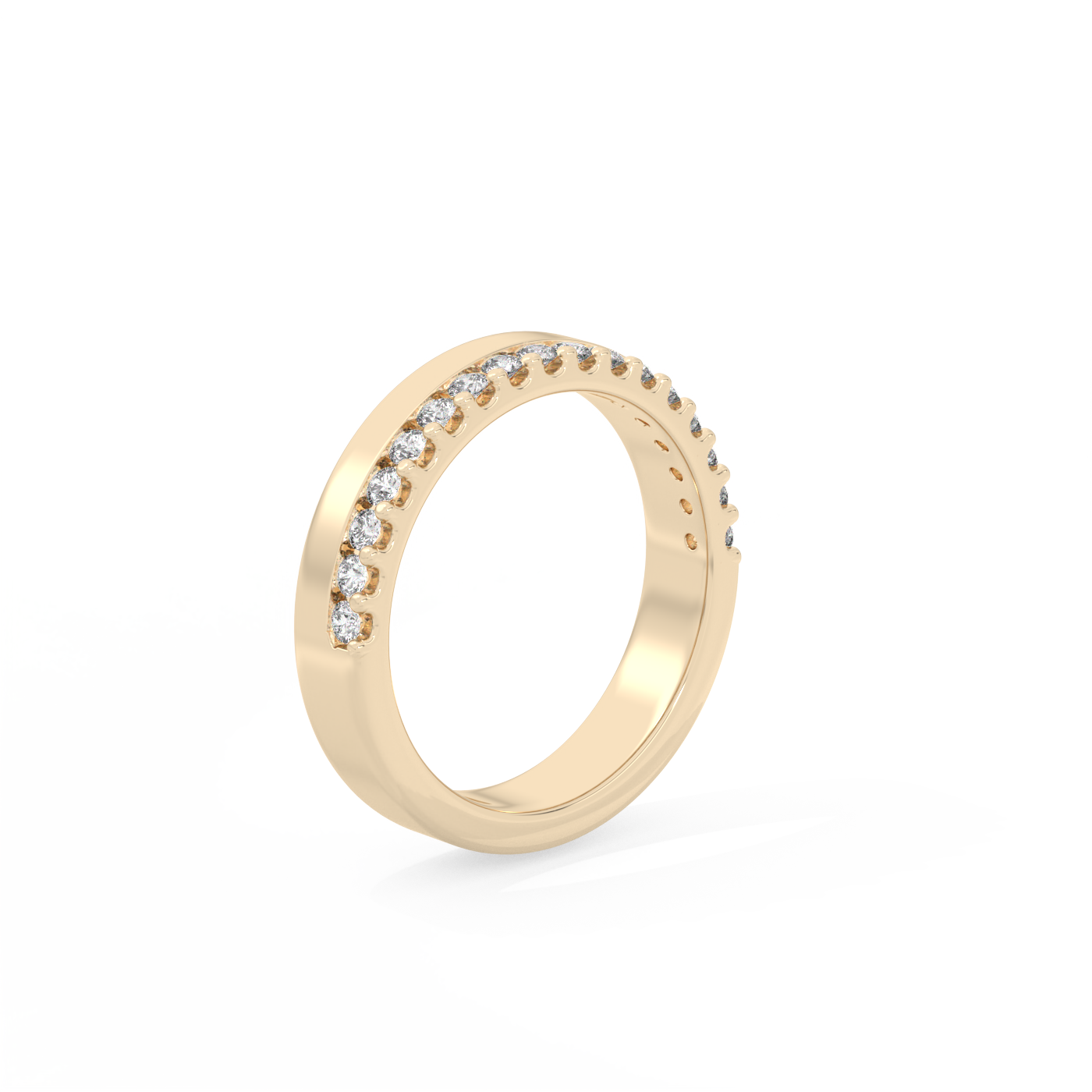 Eternity Double Diamond Ring - 14K Yellow Gold (0.4 ct.)