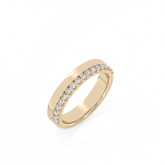 Eternity Double Lab-grown Diamond Ring - 14K Yellow Gold (0.4 ct.)