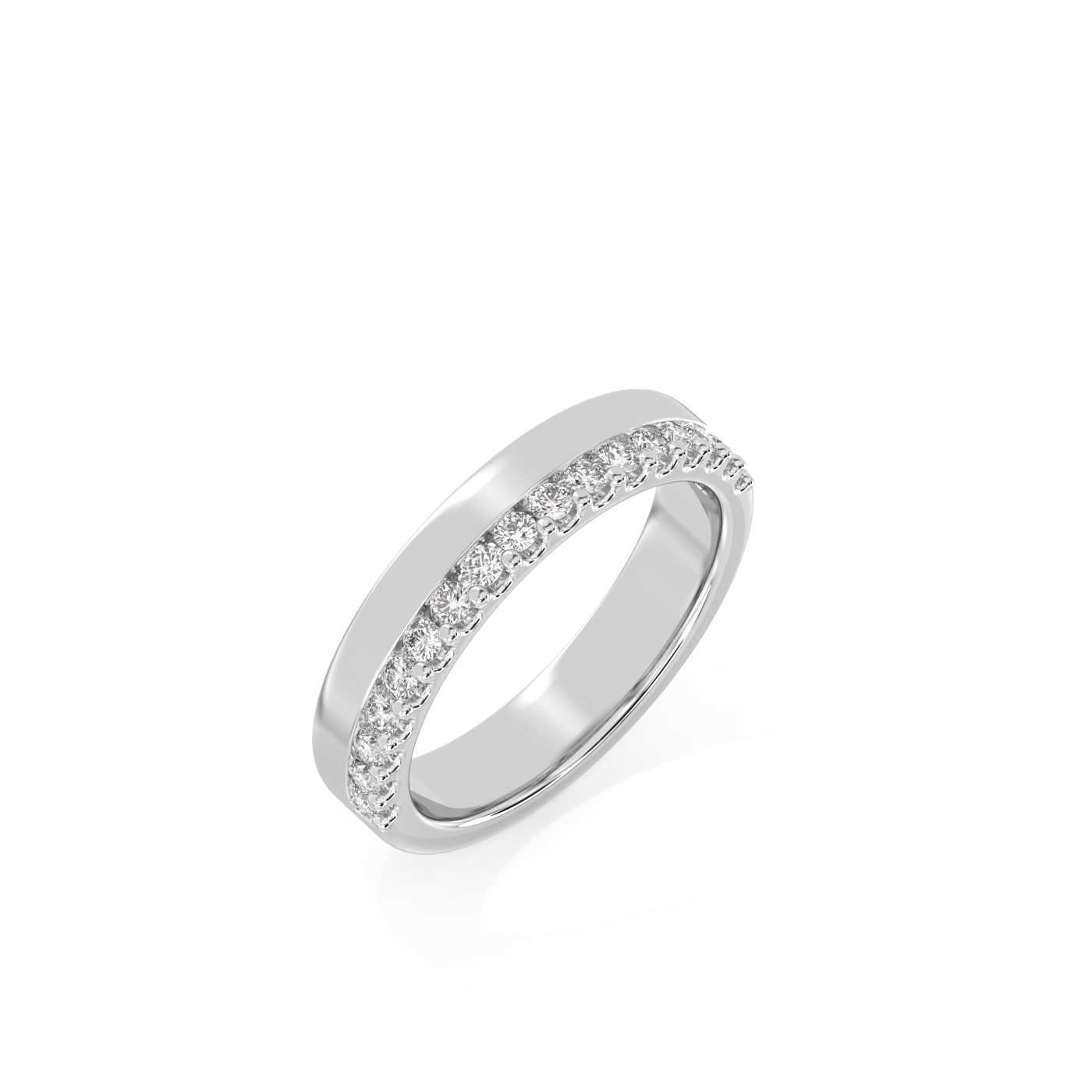 Eternity Double Diamond Ring - 14K White Gold (0.4 ct.)