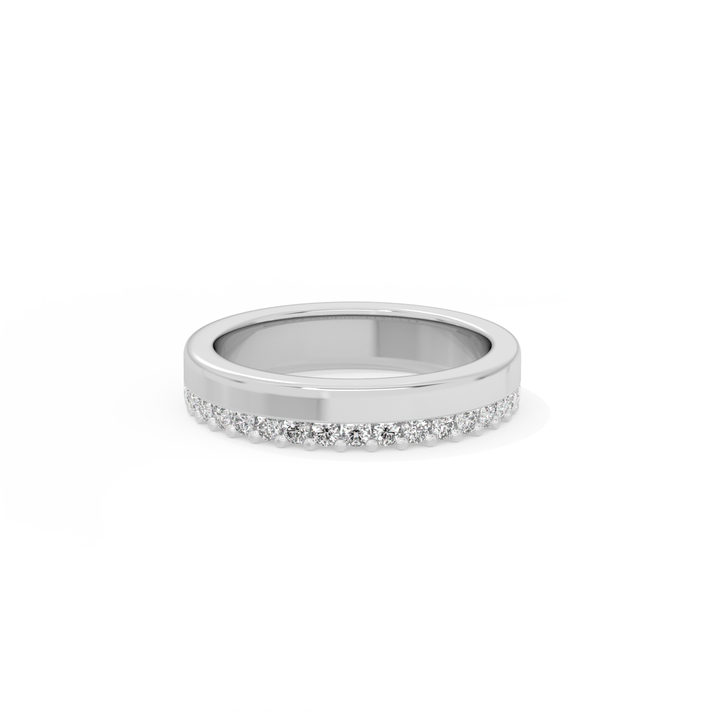 Eternity Double Diamond Ring - 14K White Gold (0.4 ct.)