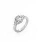 Illusion Diamond Ring - 14K White Gold (1.35 ct.)