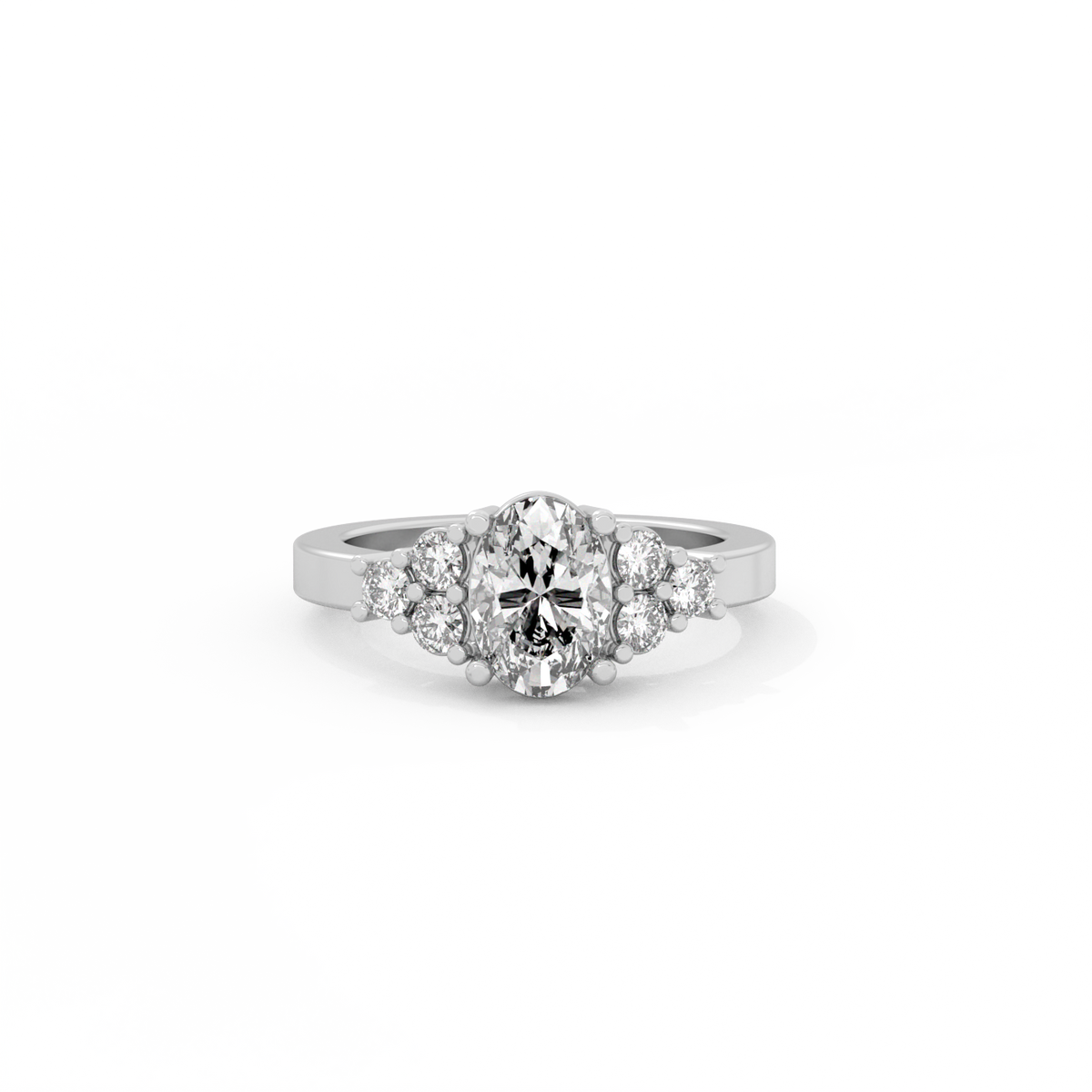 Illusion Diamond Ring - 14K White Gold (1.35 ct.)