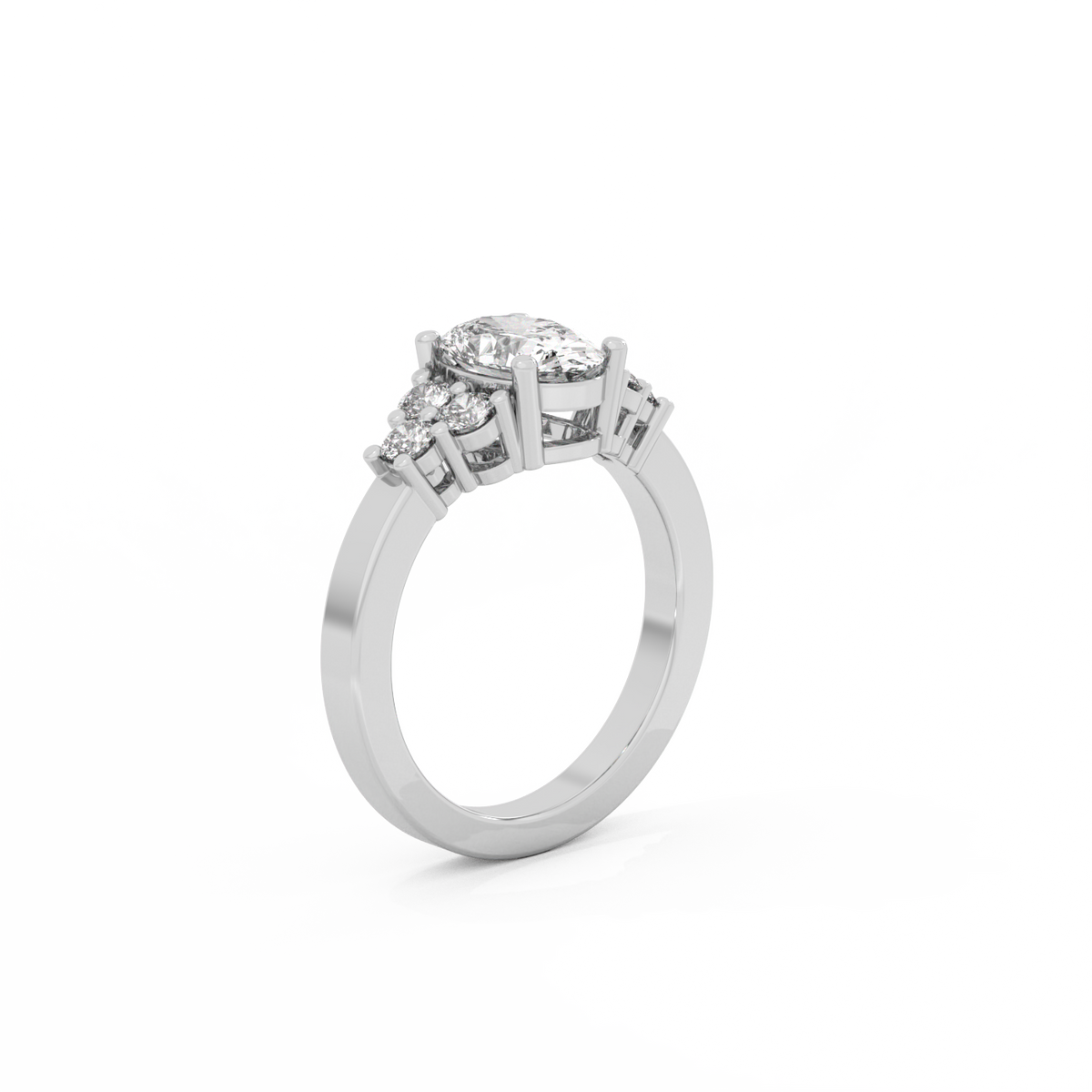 Illusion Diamond Ring - 14K White Gold (1.35 ct.)