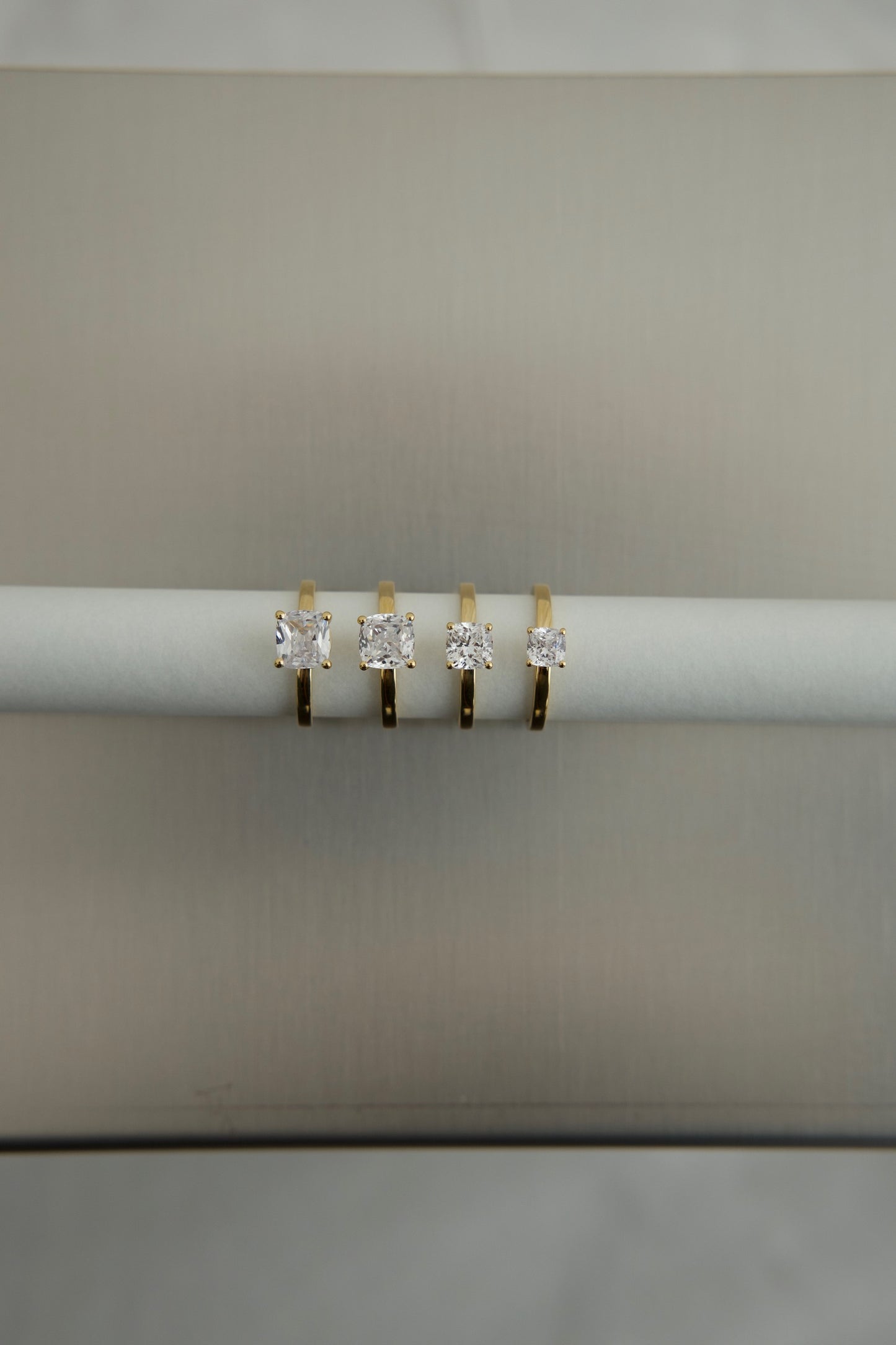 Cushion Solitaire Lab-grown Diamond Ring - 14K Yellow Gold (2 ct.)