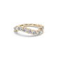Bold Wave Lab-grown Diamond Ring - 14K Yellow Gold (0.85 ct.)