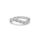 Bold Wave Lab-grown Diamond Ring - 14K White Gold (0.85 ct.)