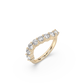 Bold Wave Lab-grown Diamond Ring - 14K Yellow Gold (0.85 ct.)