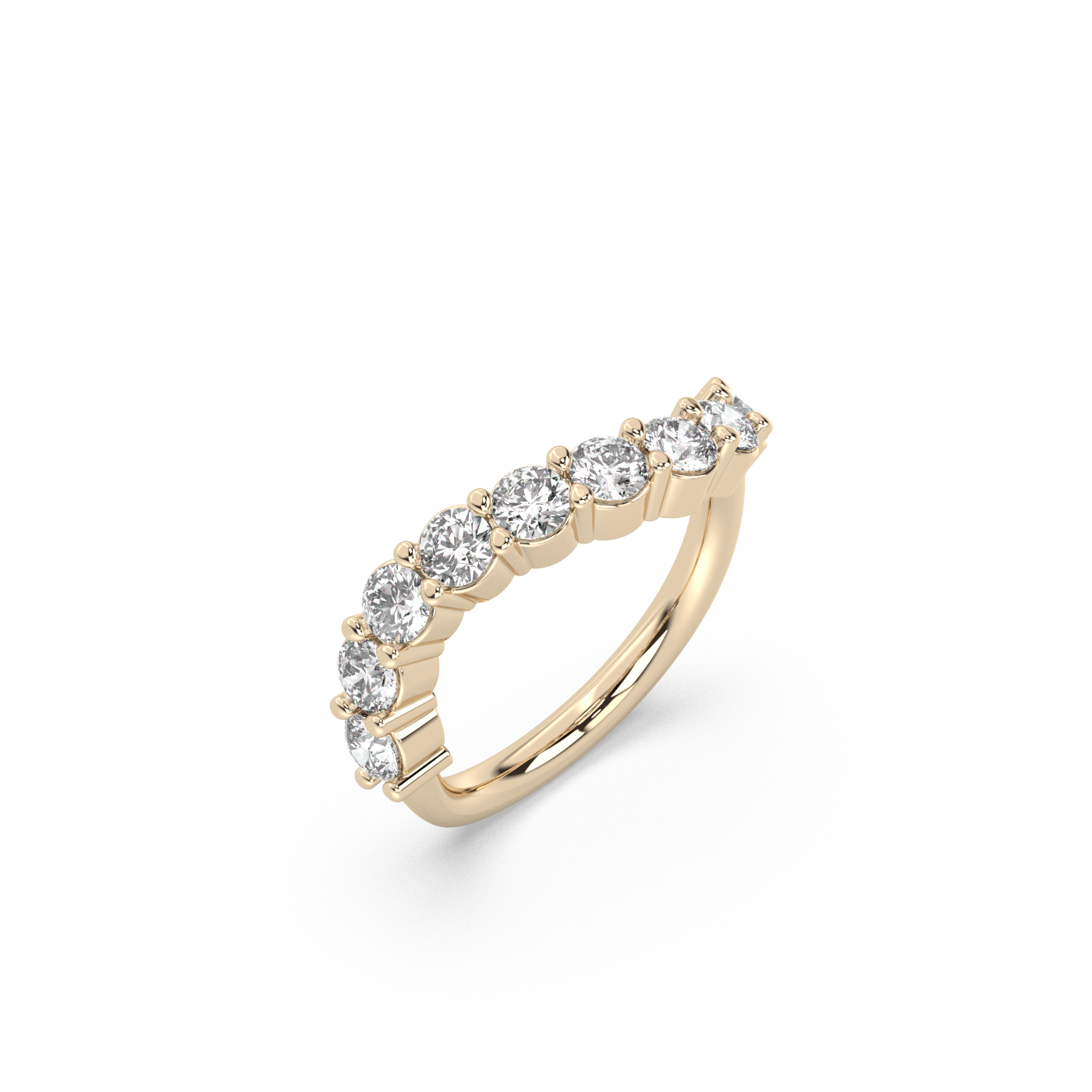 Bold Wave Lab-grown Diamond Ring - 14K Yellow Gold (0.85 ct.)