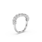 Bold Wave Lab-grown Diamond Ring - 14K White Gold (0.85 ct.)