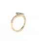 Shell diamond ring 14K Gold (0.56 ct.)