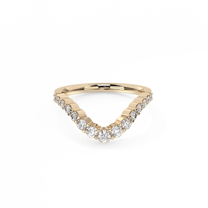 Valley Diamond Ring - 14K Yellow Gold (0.57 ct.)