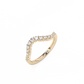 Wave Lab-grown Diamond Ring - 14K Yellow Gold (0.43 ct.)