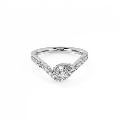Pear Pavé Diamond Ring - 14K White Gold (0.77 ct.)