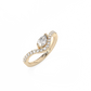 Pear Pavé Diamond Ring 14K Gold (0.77 ct.)
