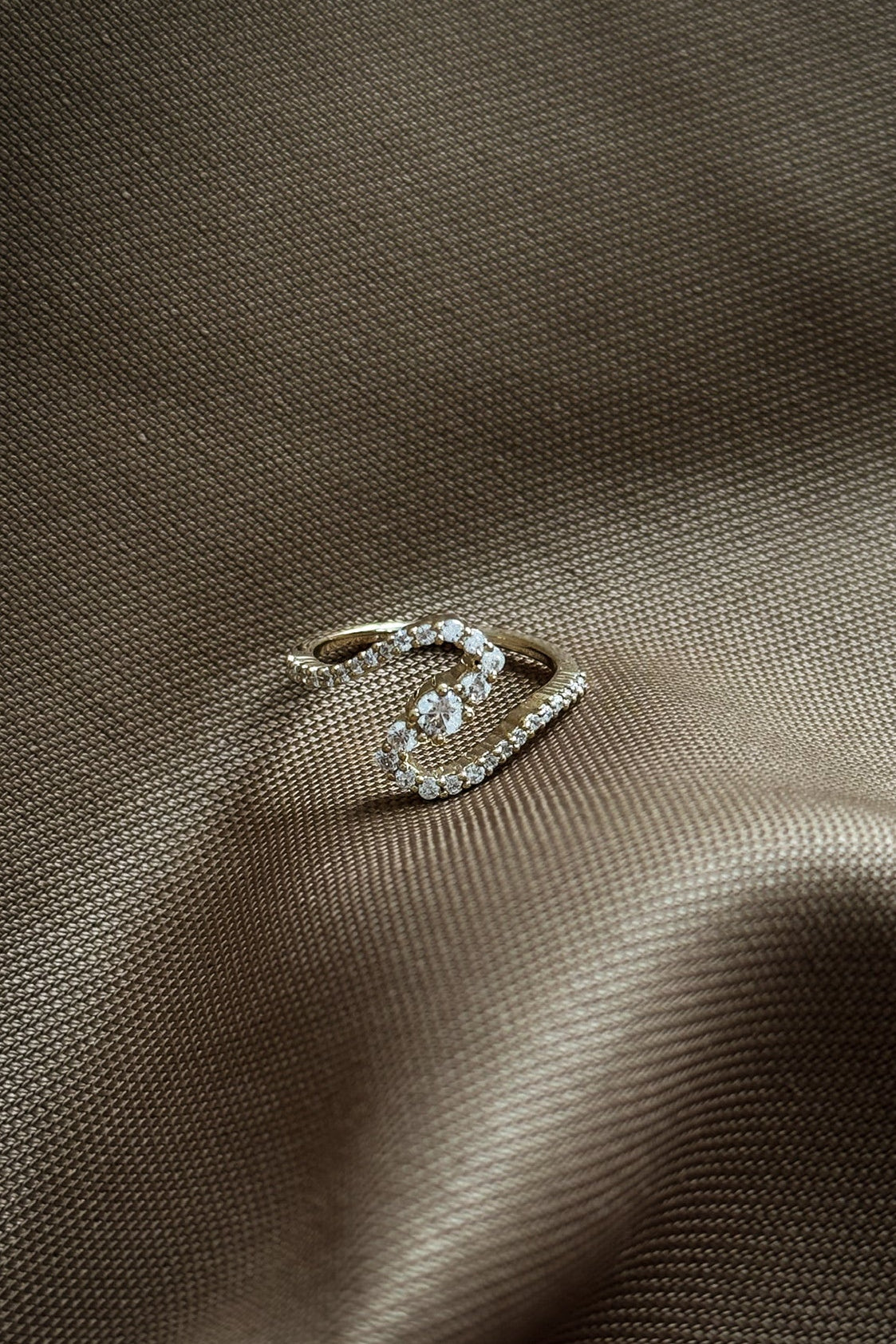 Snail solitaire diamond ring 14K Gold (0.50 ct.)