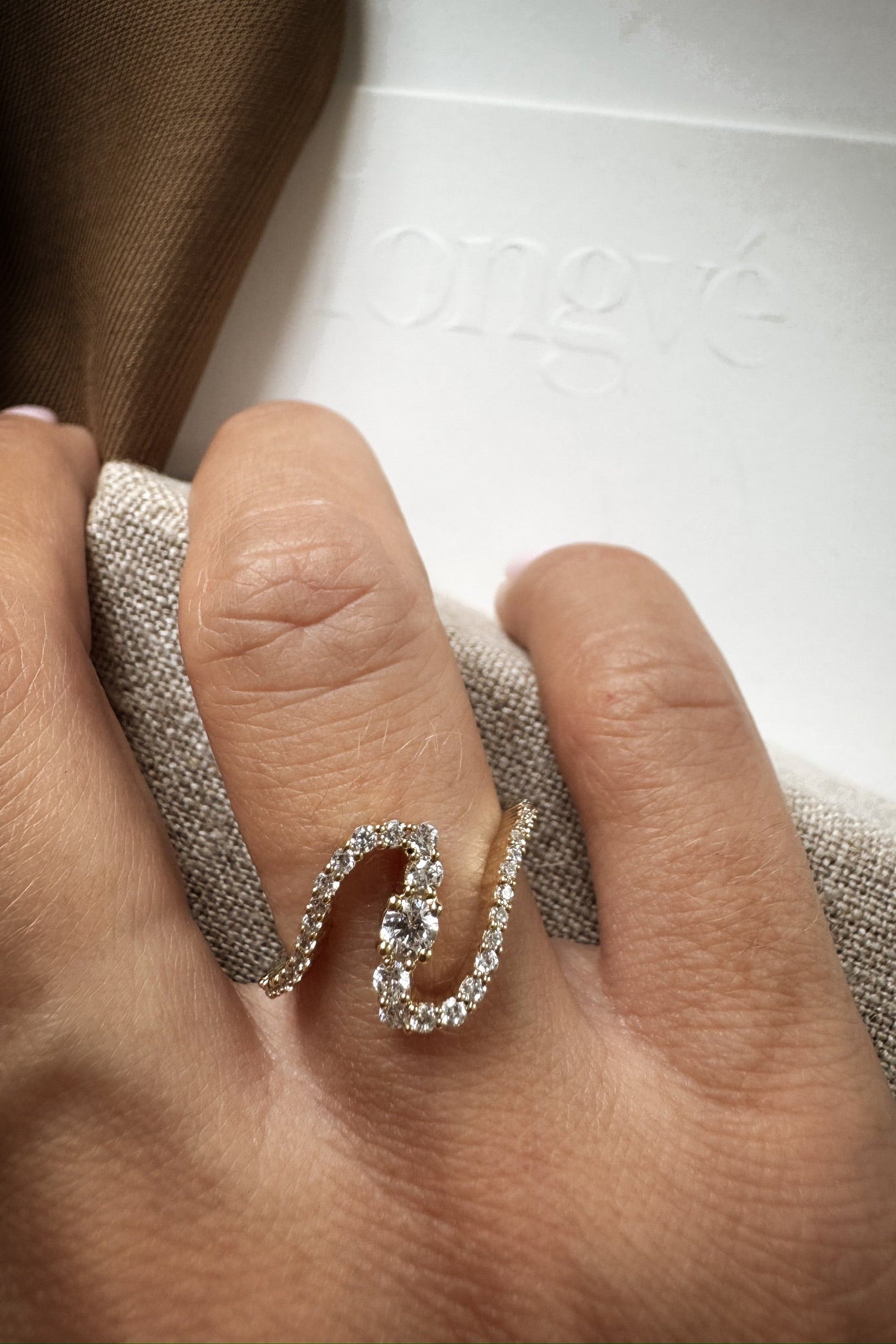 Snail solitaire diamond ring 14K Gold (0.50 ct.)