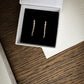 Forever Dangling Diamond Bezel Stud 14K Gold (0.91 ct.) | Pair