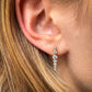 Long Dangling Diamond Bezel Stud 14K Gold (1.14 ct.) | Pair