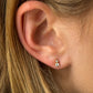 Long Dangling Diamond Bezel Stud 14K Gold (1.14 ct.) | Pair