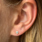 Short Dangling Diamond Bezel Stud 14K Gold (0.82 ct.) | Pair