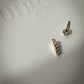 Short Dangling Diamond Bezel Stud 14K Gold (0.82 ct.) | Pair