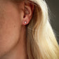 Small emerald cut diamond stud 14K Gold (0.10 ct.) | Single