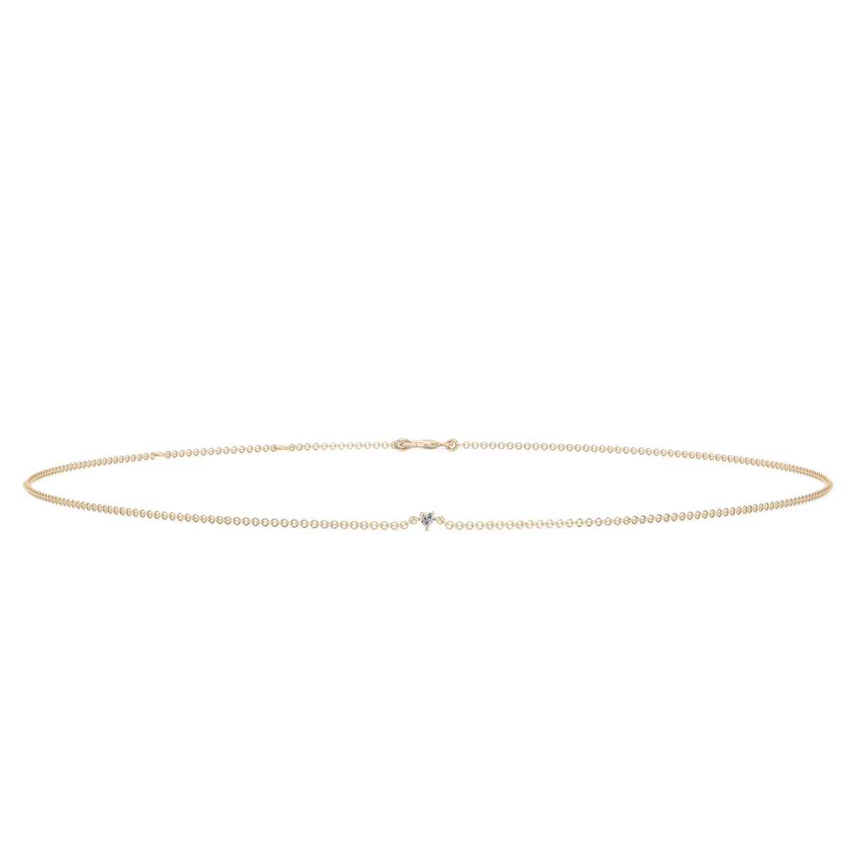 Heart Cut Lab-grown Diamond Bracelet - 14K Yellow Gold (0.06 ct.)