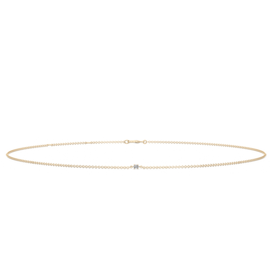 Oval Cut Lab-grown Diamond Bracelet - 14K Yellow Gold (0.06 ct.)