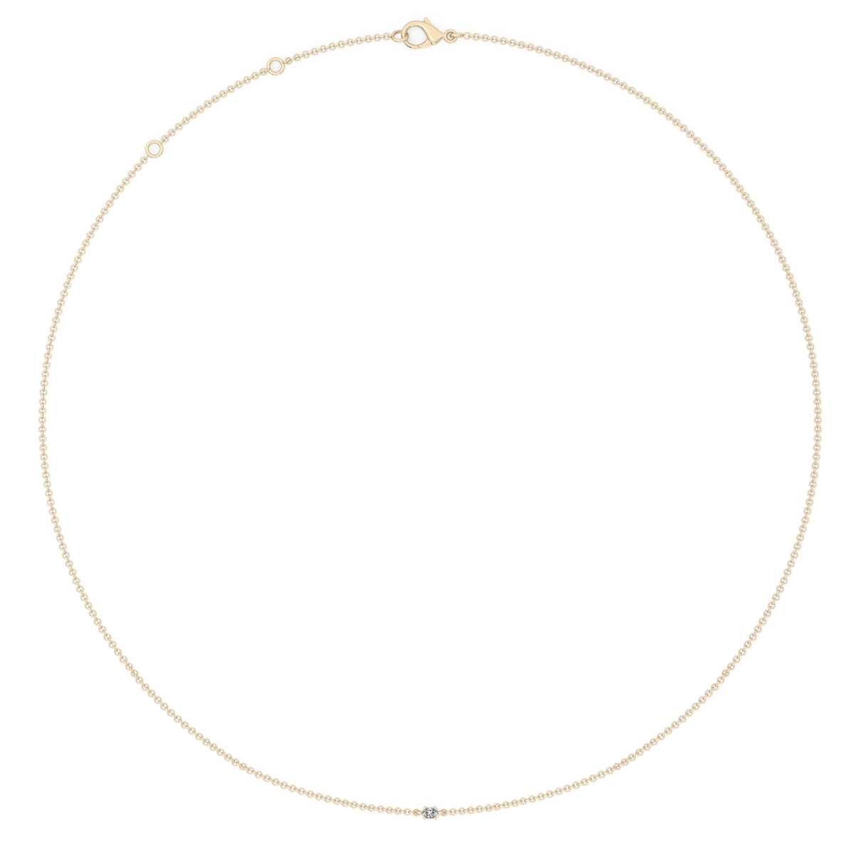 Oval Cut Lab-grown Diamond Bracelet - 14K Yellow Gold (0.06 ct.)