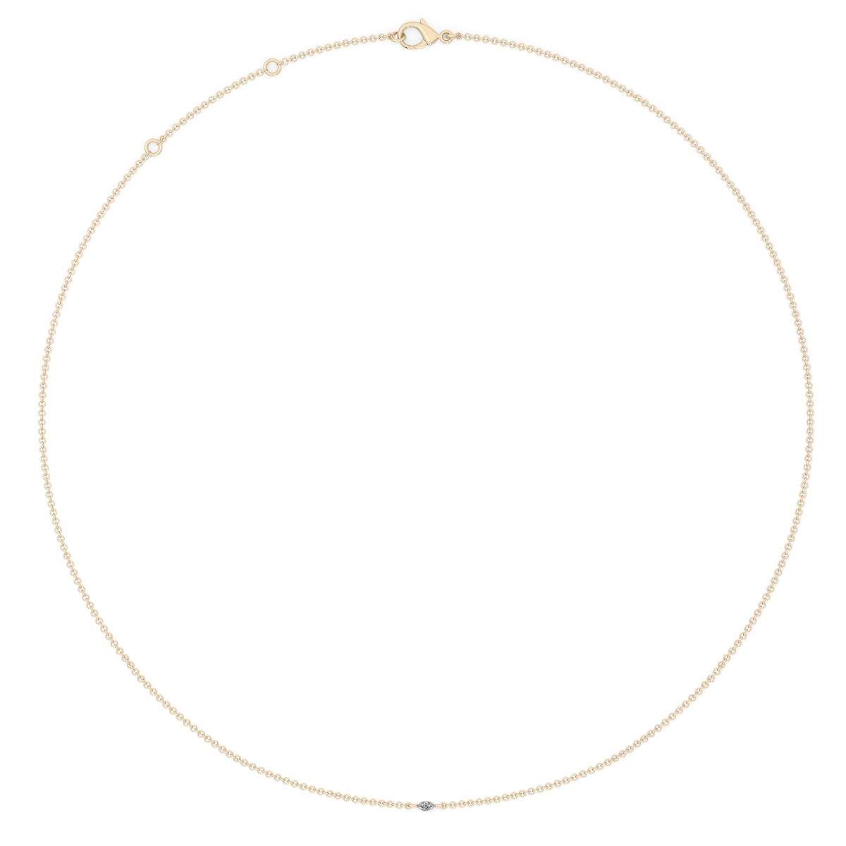Marquise Cut Lab-grown Diamond Bracelet - 14K Yellow Gold (0.06 ct.)